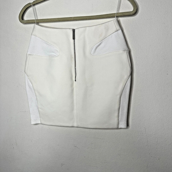 UNIQUE Dion Lee Off-White Contour Stitch Bandage Style Mini Skirt High Waist S - Picture 6 of 12